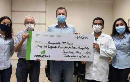 Coplacana faz doação de R$ 50 mil à Santa Casa de Araçatuba
