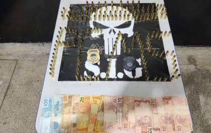 Homem é preso com tabletes de droga e 180 munições de revólver calibre 38
