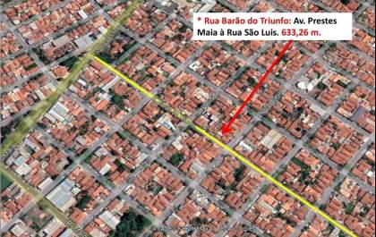 Rua Barão do Triunfo será recapeada no domingo
