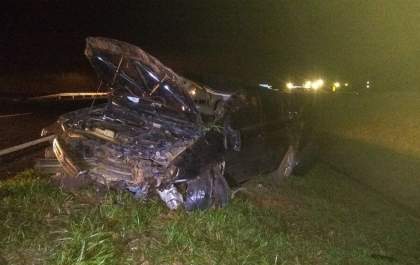 Mulher e criança ficam feridas em acidente de carro na Marechal Rondon em Castilho