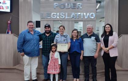 Policial Militar recebe homenagem do poder legislativo