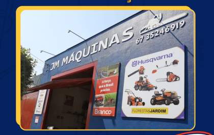 JM Máquinas e Equipamentos, representante oficial das melhores marcas no segmento florestal e de jardinagem
