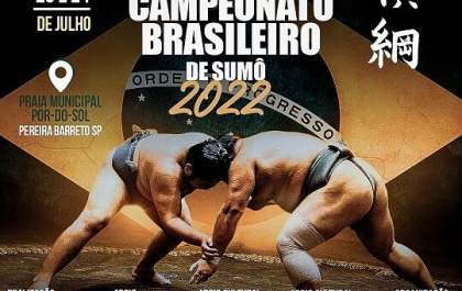 Mais de 200 atletas deverão participar do 60º Campeonato Brasileiro de Sumô em Pereira Barreto