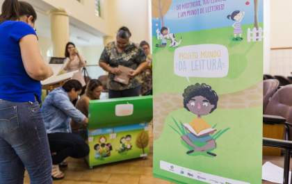 'Mundo da Leitura' apresenta o mundo mágico dos livros em escolas públicas de Pereira Barreto