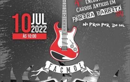 4º Encontro de Carros Antigos de Pereira Barreto receberá o espetáculo Facmol -&nbsp; Clássicos do Rock