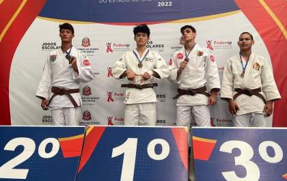Estudante de 16 anos de Araçatuba é campeão de judô nos Jogos Escolares de SP