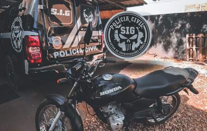 Polícia Civil recupera moto furtada em menos de 24 horas em Três Lagoas