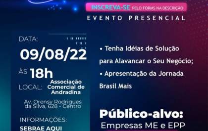 Brasil Mais promove “Sua Empresa Mais Produtiva” em Andradina