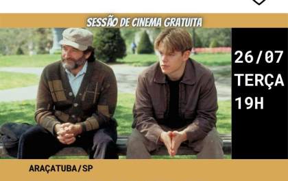 Araçatuba ganha sessão gratuita de 'Gênio Indomável' nesta terça
