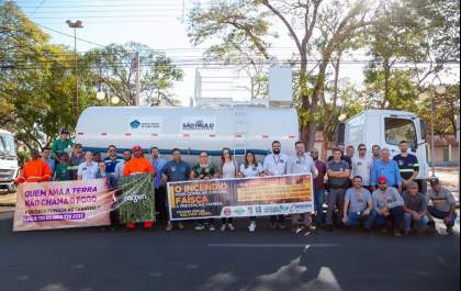 Raízen e Meio Ambiente de Andradina promovem campanha contra queimadas