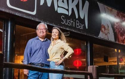Kelly Lima e Marcio Makoto, um casal que acredita na cidade