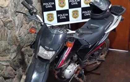 Polícia Civil encontra moto 48h depois de ser furtada