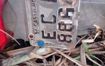 Moto furtada em Castilho é encontrada abandonada em canavial próximo a Nova Independência