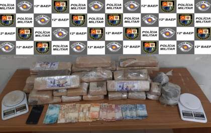 Baep apreende 39 tijolos de maconha em pasto no Porto Real 2