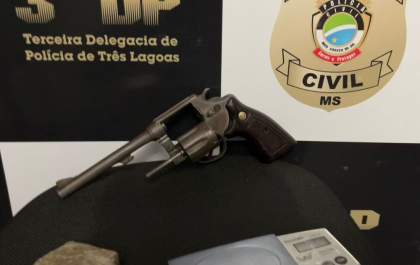 Foragido é preso por tráfico e posse de arma em Três Lagoas