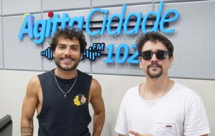 Agitta Cidade recebe em seus estúdios a dupla sertaneja Bruninho e Davi