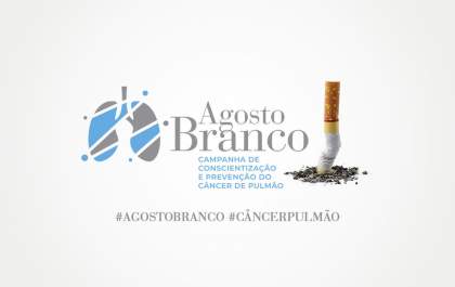Estamos no agosto branco, mês de conscientização e prevenção ao câncer de pulmão