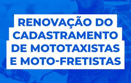 Prefeitura de Birigui irá cadastrar e recadastrar mototaxistas e motofretistas