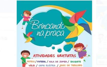 Presente de Aniversário: Prefeitura de Castilho recebe o projeto “Brincando na Praça” neste domingo