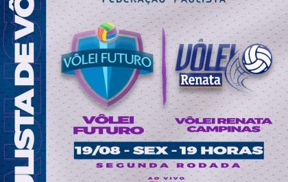 Após estreia com derrota no Paulista, Vôlei Futuro enfrenta o Campinas na sexta