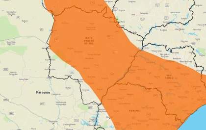 INMET alerta sobre fortes chuvas nesta quinta-feira (18) para o MS