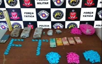 Jovem é preso com quase 2 quilos de maconha e com cocaína em Birigui