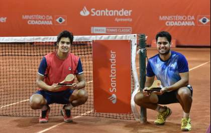 Tenista de Araçatuba é campeão em duplas da etapa de Recife do Brasil Tennis Classic