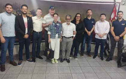 Prefeito Paulo Boaventura recebe 1ª governadora mulher do Rotary do Distrito 4470