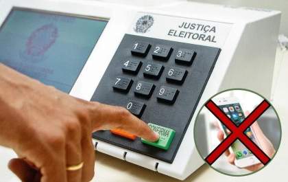 TSE determina que eleitor deve deixar celular com mesário antes de entrar na cabine de votação
