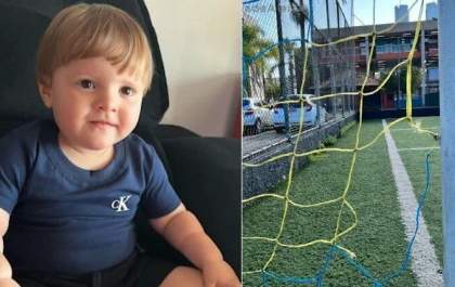'Houve negligência', afirma tio de bebê achado morto preso em rede de gol em creche