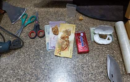 Ação conjunta entre Polícia Civil e Militar fecha boca de fumo e recupera tv de 60 polegadas