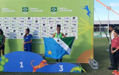 Atleta de Três Lagoas ganha medalha nos Jogos da Juventude