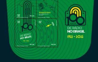 Correios lança selo comemorativo dos 100 anos de rádio no país