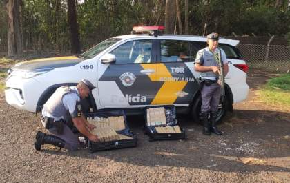 Mulher é presa pelo TOR com dezenas de tijolos de maconha