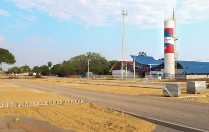 Obras no estacionamento da Feira Central estão 60% concluídas