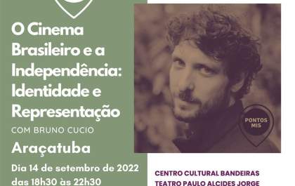 Oficina gratuita sobre cinema brasileiro e independência recebe inscrições em Araçatuba