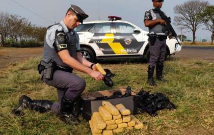 Cozinheiro é preso com 18 tijolos de maconha em ônibus