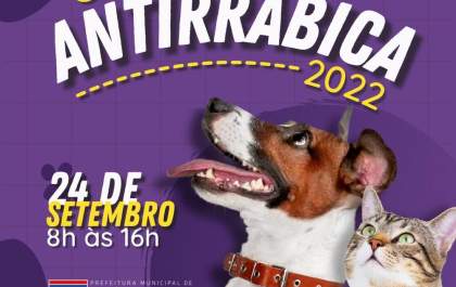 Dia “D” da Campanha Antirrábica acontece no dia 24 de setembro