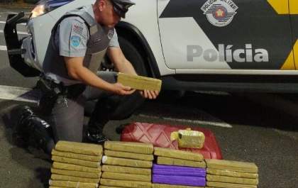 Passageiro de ônibus é preso com 17,7 quilos de maconha