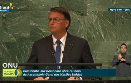 Bolsonaro afirma na Assembleia Geral das ONU que Brasil tem 'economia em plena recuperação'