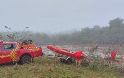 Corpo de desaparecido em rio é encontrado pelos bombeiros em Ribas&nbsp;