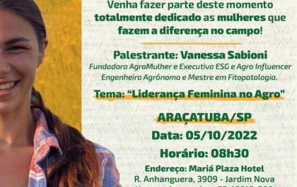 Araçatuba recebe projeto 'Mulheres do Campo - O Agro é Delas'