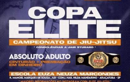 Araçatuba recebe Copa Elite de Jiu-Jítsu neste domingo