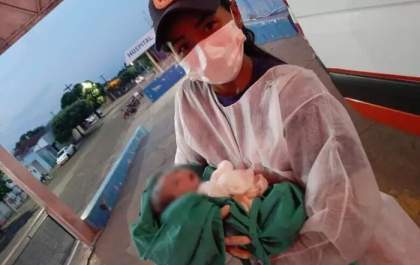 Bebê nasce em viatura do Samu antes de chegar ao hospital
