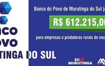 Banco do Povo de Murutinga do Sul já emprestou R$ 612 mil para empreendedores do município