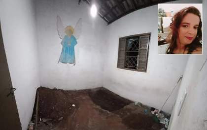 Depois de dois meses, suspeito de matar e enterrar mulher dentro de quarto segue foragido