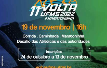 Começam hoje as inscrições da 11ª Volta UFMS 2022