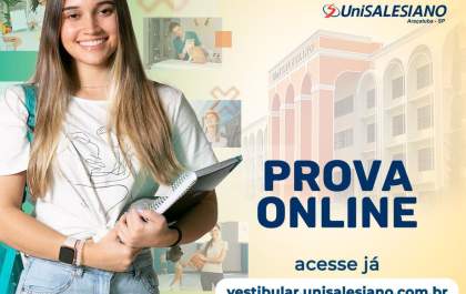 Vestibular dos cursos tradicionais do Unisalesiano está com inscrições abertas