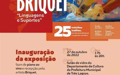 Cultura receberá lançamento da Exposição de Artes Briquet Linguagens e Suportes na quinta-feira (27)