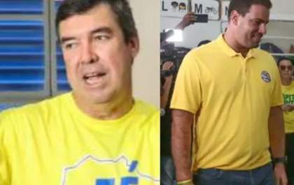 Eduardo Riedel e Renan Contar votaram nesta manhã em Campo Grande